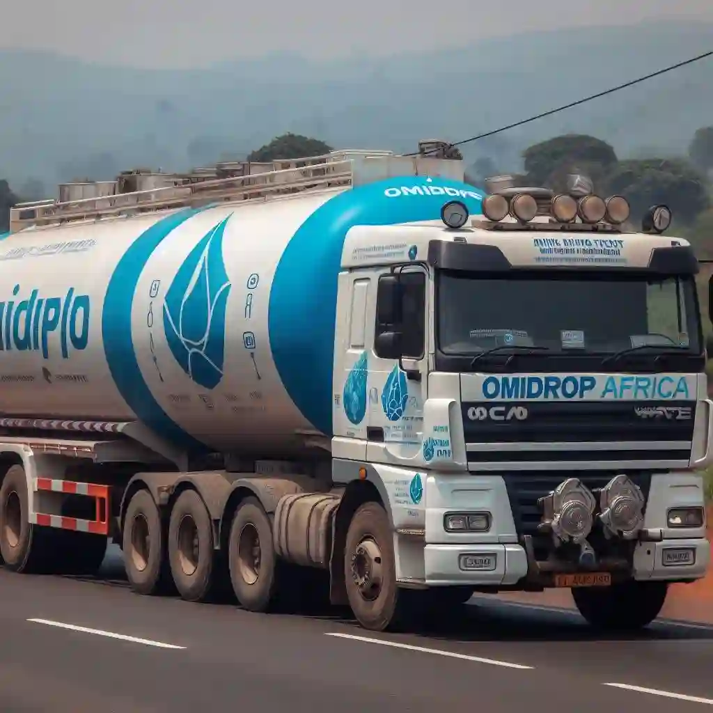 Clean water delivery truck