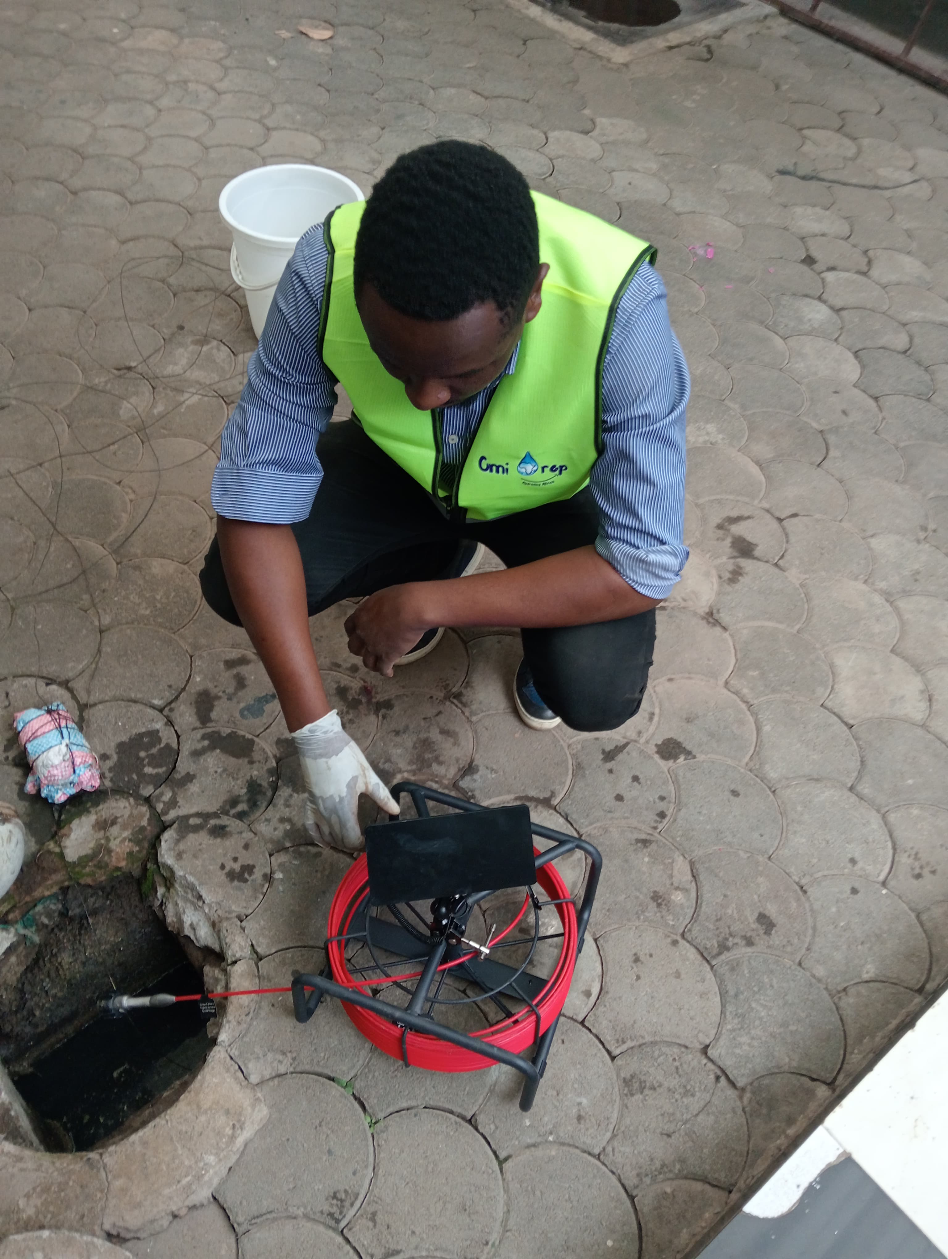 Computerized sewage inspection technology in South C Nairobi