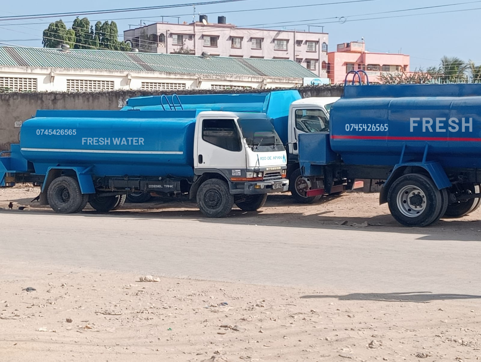 Omidrop Africa bulk water delivery truck in Nairobi