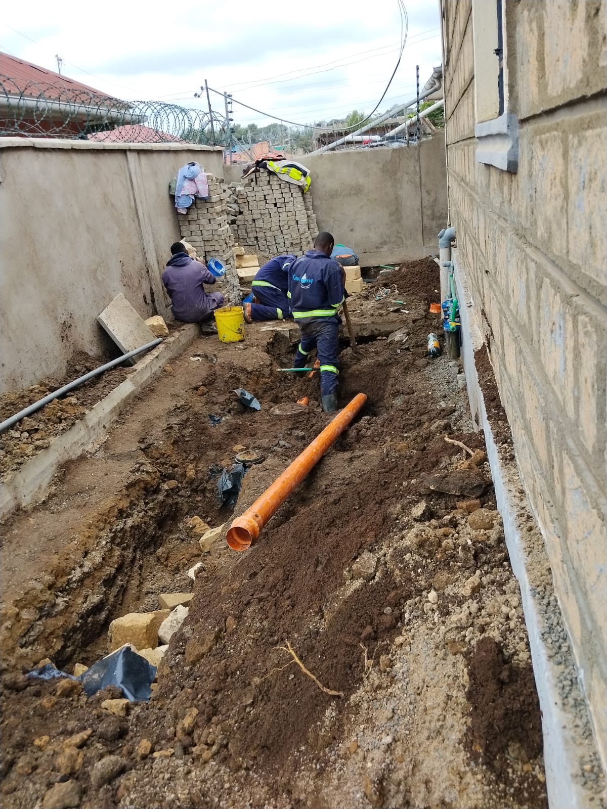 Completed biodigester installation by Omidrop Africa in Kenya