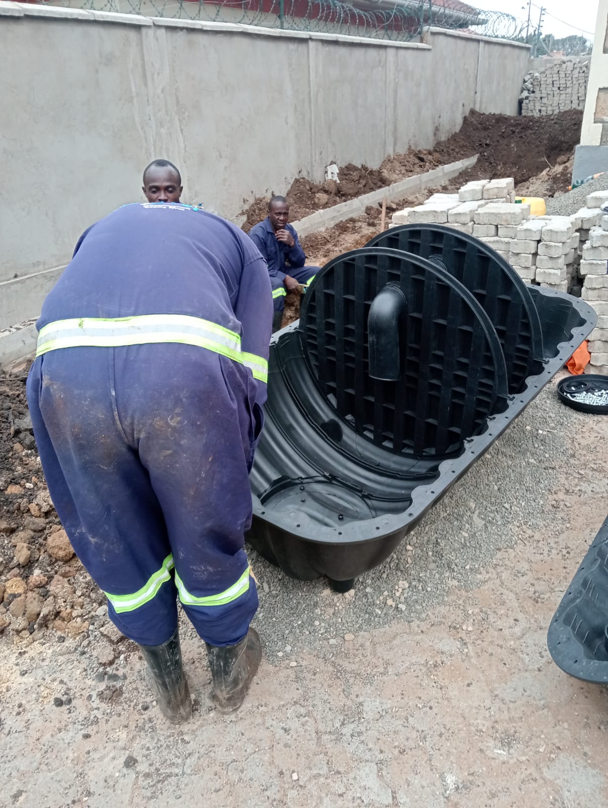 Biodigester excavation and installation Kenya — Omidrop Africa