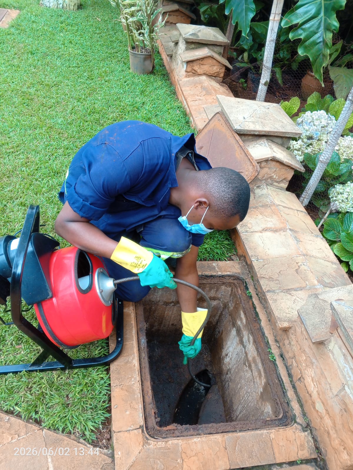 Professional sewage unblocking in Kenya using high-pressure jetting equipment