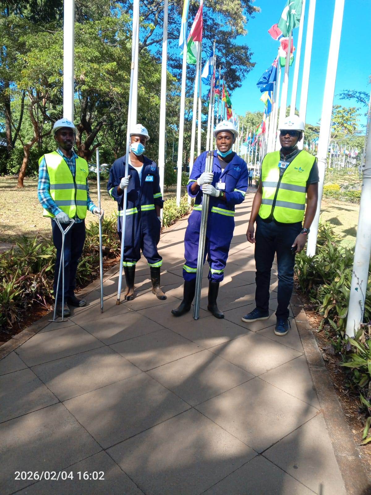 Risk-rated sewer system audit report review with client in Kenya